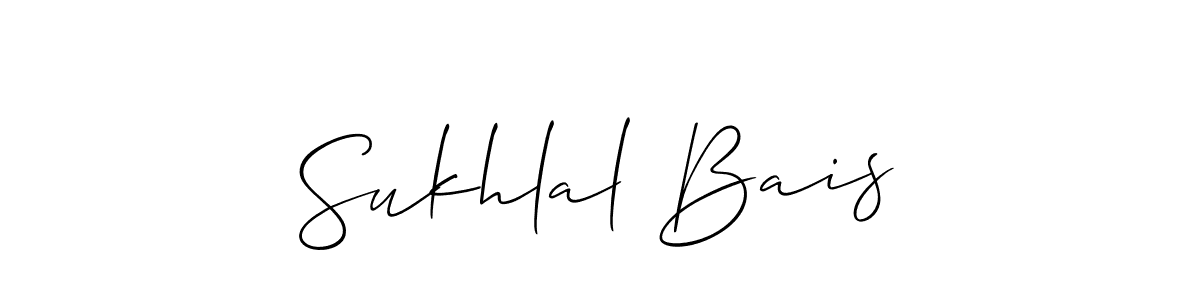 Best and Professional Signature Style for Sukhlal Bais. Allison_Script Best Signature Style Collection. Sukhlal Bais signature style 2 images and pictures png