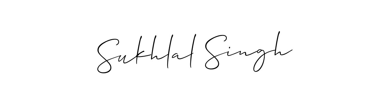 How to make Sukhlal Singh signature? Allison_Script is a professional autograph style. Create handwritten signature for Sukhlal Singh name. Sukhlal Singh signature style 2 images and pictures png