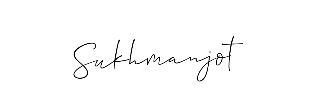 Allison_Script is a professional signature style that is perfect for those who want to add a touch of class to their signature. It is also a great choice for those who want to make their signature more unique. Get Sukhmanjot name to fancy signature for free. Sukhmanjot signature style 2 images and pictures png