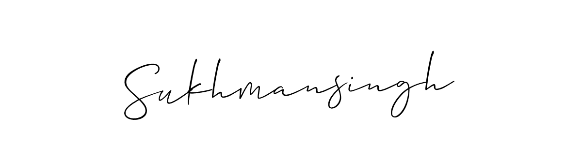 Make a short Sukhmansingh signature style. Manage your documents anywhere anytime using Allison_Script. Create and add eSignatures, submit forms, share and send files easily. Sukhmansingh signature style 2 images and pictures png