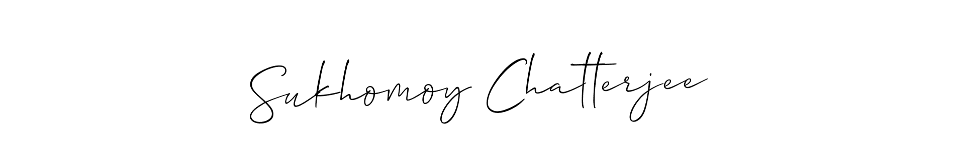 Allison_Script is a professional signature style that is perfect for those who want to add a touch of class to their signature. It is also a great choice for those who want to make their signature more unique. Get Sukhomoy Chatterjee name to fancy signature for free. Sukhomoy Chatterjee signature style 2 images and pictures png