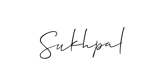 Create a beautiful signature design for name Sukhpal. With this signature (Allison_Script) fonts, you can make a handwritten signature for free. Sukhpal signature style 2 images and pictures png