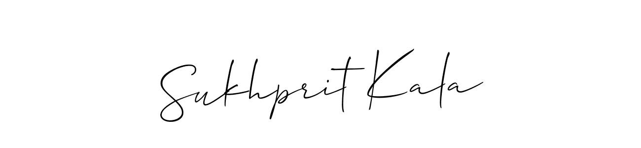 This is the best signature style for the Sukhprit Kala name. Also you like these signature font (Allison_Script). Mix name signature. Sukhprit Kala signature style 2 images and pictures png