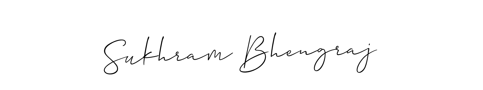 Sukhram Bhengraj stylish signature style. Best Handwritten Sign (Allison_Script) for my name. Handwritten Signature Collection Ideas for my name Sukhram Bhengraj. Sukhram Bhengraj signature style 2 images and pictures png