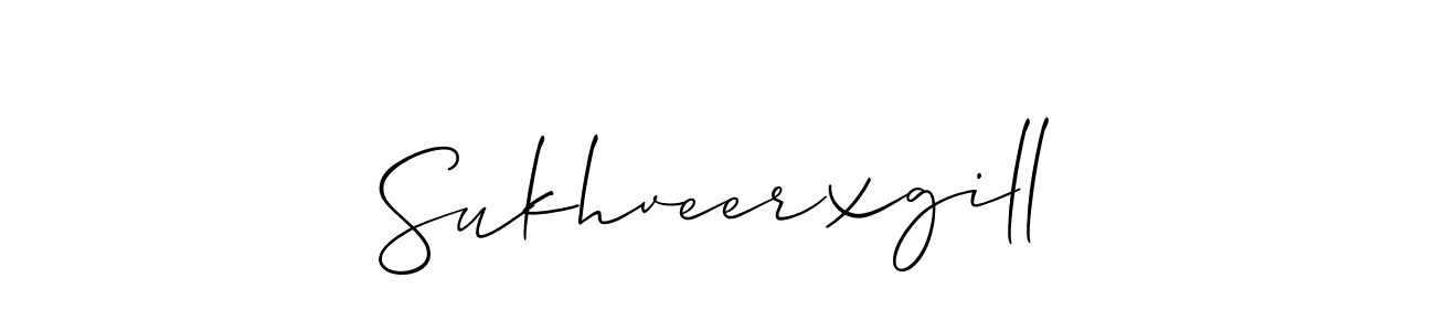 Also we have Sukhveerxgill name is the best signature style. Create professional handwritten signature collection using Allison_Script autograph style. Sukhveerxgill signature style 2 images and pictures png