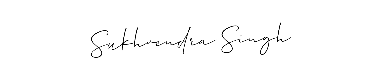 You should practise on your own different ways (Allison_Script) to write your name (Sukhvendra Singh) in signature. don't let someone else do it for you. Sukhvendra Singh signature style 2 images and pictures png