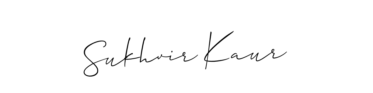 Also You can easily find your signature by using the search form. We will create Sukhvir Kaur name handwritten signature images for you free of cost using Allison_Script sign style. Sukhvir Kaur signature style 2 images and pictures png