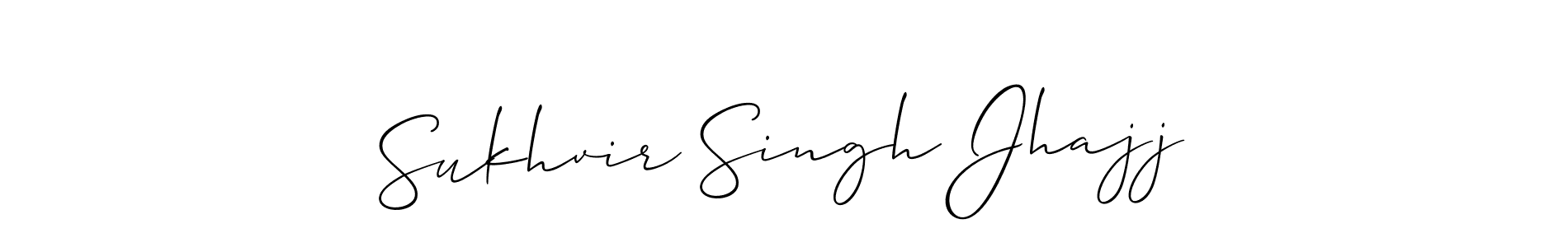 Sukhvir Singh Jhajj stylish signature style. Best Handwritten Sign (Allison_Script) for my name. Handwritten Signature Collection Ideas for my name Sukhvir Singh Jhajj. Sukhvir Singh Jhajj signature style 2 images and pictures png