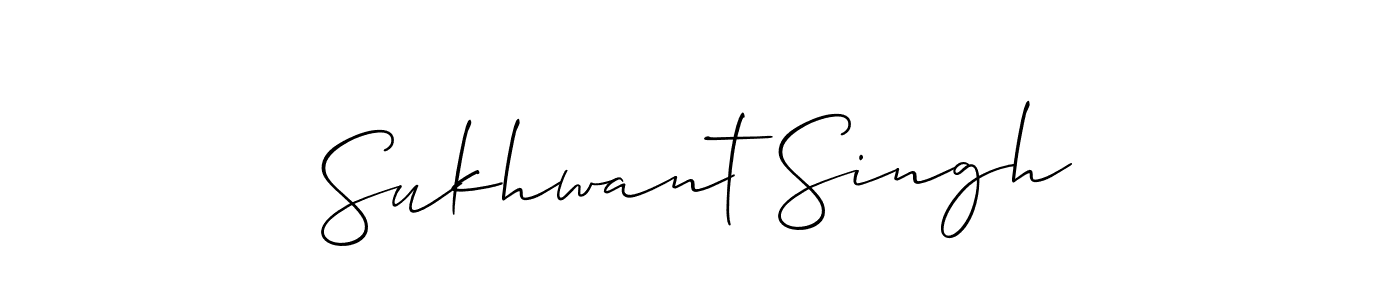 This is the best signature style for the Sukhwant Singh name. Also you like these signature font (Allison_Script). Mix name signature. Sukhwant Singh signature style 2 images and pictures png