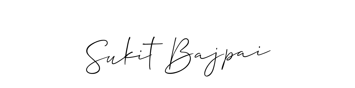 Make a beautiful signature design for name Sukit Bajpai. Use this online signature maker to create a handwritten signature for free. Sukit Bajpai signature style 2 images and pictures png