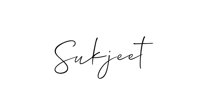 It looks lik you need a new signature style for name Sukjeet. Design unique handwritten (Allison_Script) signature with our free signature maker in just a few clicks. Sukjeet signature style 2 images and pictures png