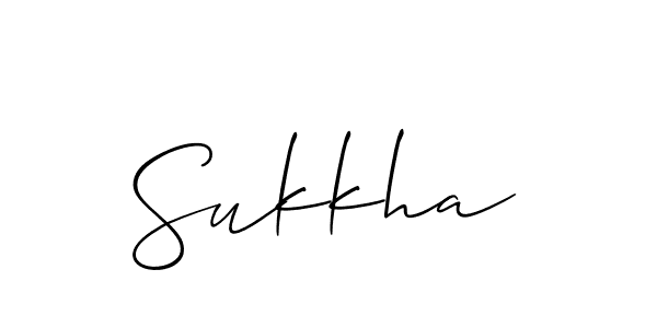 It looks lik you need a new signature style for name Sukkha. Design unique handwritten (Allison_Script) signature with our free signature maker in just a few clicks. Sukkha signature style 2 images and pictures png