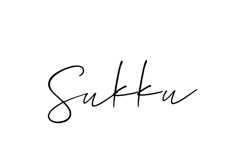 Best and Professional Signature Style for Sukku. Allison_Script Best Signature Style Collection. Sukku signature style 2 images and pictures png