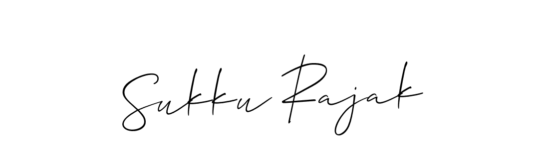 How to Draw Sukku Rajak signature style? Allison_Script is a latest design signature styles for name Sukku Rajak. Sukku Rajak signature style 2 images and pictures png