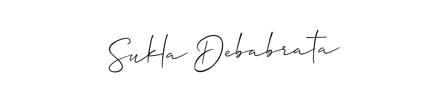 Sukla Debabrata stylish signature style. Best Handwritten Sign (Allison_Script) for my name. Handwritten Signature Collection Ideas for my name Sukla Debabrata. Sukla Debabrata signature style 2 images and pictures png