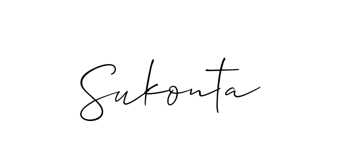 Make a short Sukonta signature style. Manage your documents anywhere anytime using Allison_Script. Create and add eSignatures, submit forms, share and send files easily. Sukonta signature style 2 images and pictures png