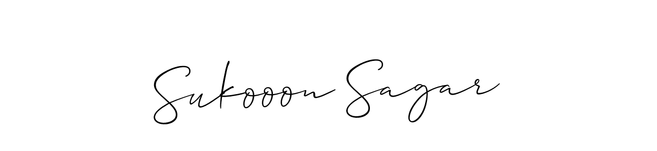 How to Draw Sukooon Sagar signature style? Allison_Script is a latest design signature styles for name Sukooon Sagar. Sukooon Sagar signature style 2 images and pictures png