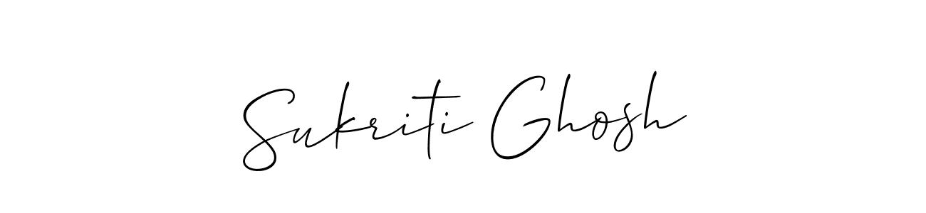 How to make Sukriti Ghosh name signature. Use Allison_Script style for creating short signs online. This is the latest handwritten sign. Sukriti Ghosh signature style 2 images and pictures png