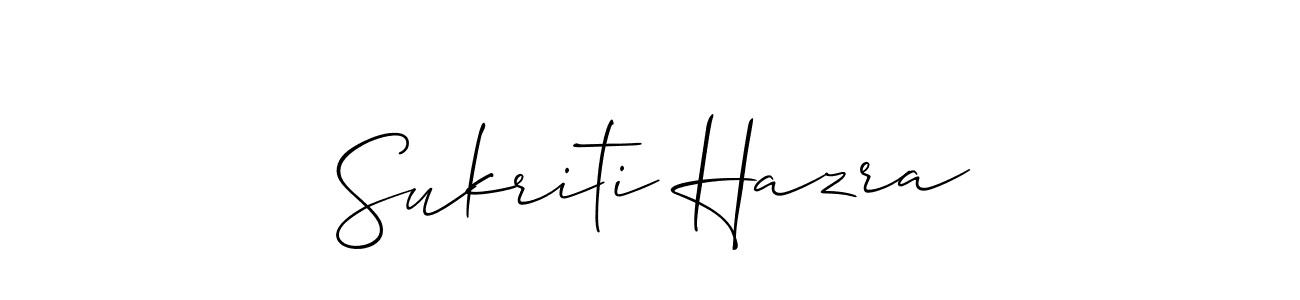 if you are searching for the best signature style for your name Sukriti Hazra. so please give up your signature search. here we have designed multiple signature styles  using Allison_Script. Sukriti Hazra signature style 2 images and pictures png