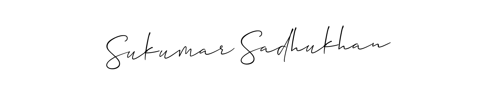 Create a beautiful signature design for name Sukumar Sadhukhan. With this signature (Allison_Script) fonts, you can make a handwritten signature for free. Sukumar Sadhukhan signature style 2 images and pictures png