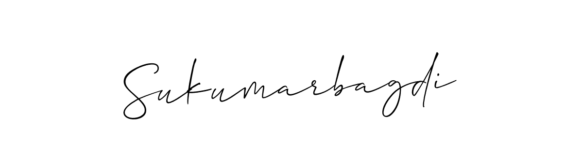 Create a beautiful signature design for name Sukumarbagdi. With this signature (Allison_Script) fonts, you can make a handwritten signature for free. Sukumarbagdi signature style 2 images and pictures png