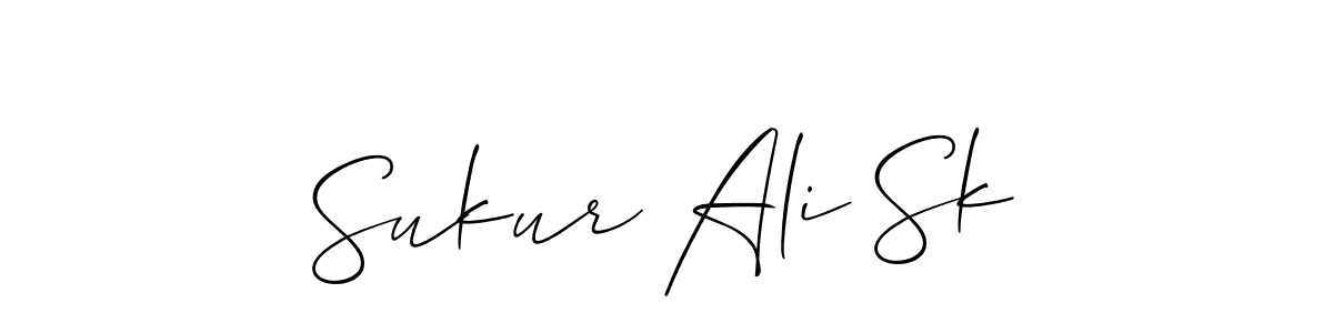 Make a beautiful signature design for name Sukur Ali Sk. Use this online signature maker to create a handwritten signature for free. Sukur Ali Sk signature style 2 images and pictures png