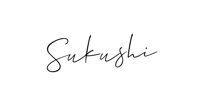 How to Draw Sukushi signature style? Allison_Script is a latest design signature styles for name Sukushi. Sukushi signature style 2 images and pictures png