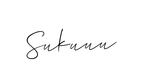 How to make Sukuuu name signature. Use Allison_Script style for creating short signs online. This is the latest handwritten sign. Sukuuu signature style 2 images and pictures png