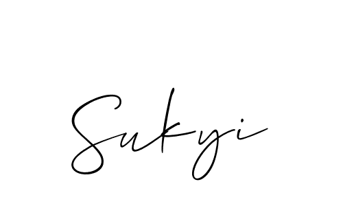 Make a short Sukyi signature style. Manage your documents anywhere anytime using Allison_Script. Create and add eSignatures, submit forms, share and send files easily. Sukyi signature style 2 images and pictures png
