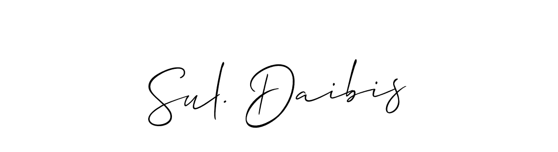 Make a short Sul. Daibis signature style. Manage your documents anywhere anytime using Allison_Script. Create and add eSignatures, submit forms, share and send files easily. Sul. Daibis signature style 2 images and pictures png