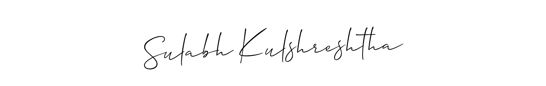Create a beautiful signature design for name Sulabh Kulshreshtha. With this signature (Allison_Script) fonts, you can make a handwritten signature for free. Sulabh Kulshreshtha signature style 2 images and pictures png