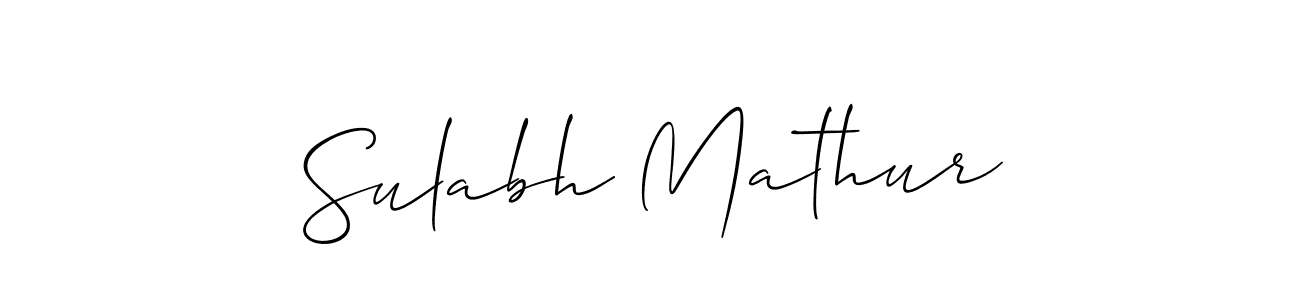 Once you've used our free online signature maker to create your best signature Allison_Script style, it's time to enjoy all of the benefits that Sulabh Mathur name signing documents. Sulabh Mathur signature style 2 images and pictures png