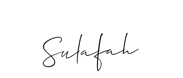 if you are searching for the best signature style for your name Sulafah. so please give up your signature search. here we have designed multiple signature styles  using Allison_Script. Sulafah signature style 2 images and pictures png