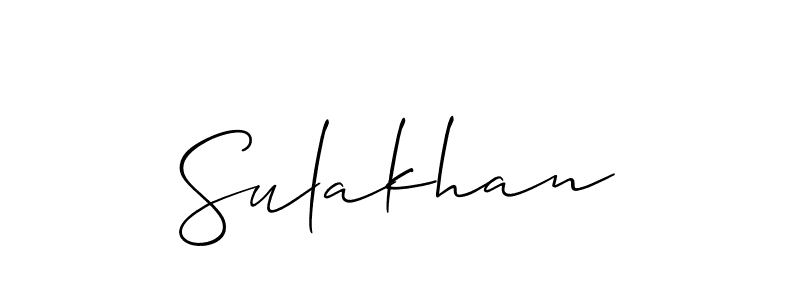 Also we have Sulakhan name is the best signature style. Create professional handwritten signature collection using Allison_Script autograph style. Sulakhan signature style 2 images and pictures png