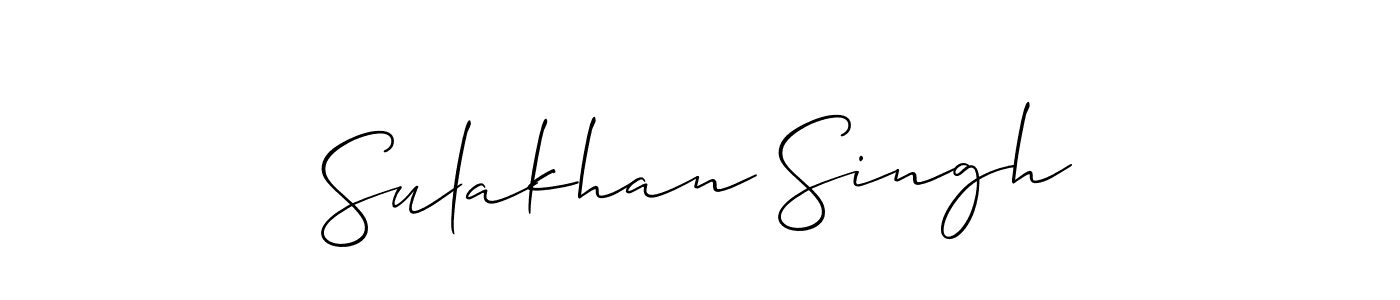 It looks lik you need a new signature style for name Sulakhan Singh. Design unique handwritten (Allison_Script) signature with our free signature maker in just a few clicks. Sulakhan Singh signature style 2 images and pictures png