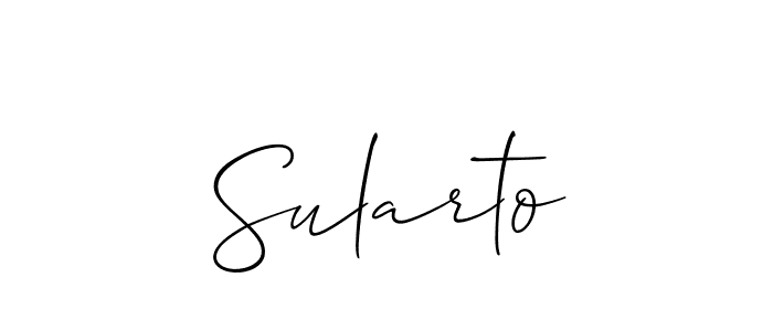 Make a beautiful signature design for name Sularto. With this signature (Allison_Script) style, you can create a handwritten signature for free. Sularto signature style 2 images and pictures png