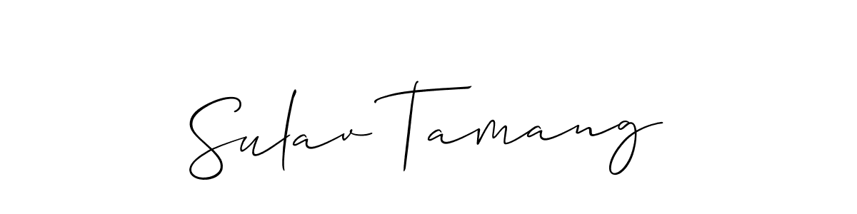 Once you've used our free online signature maker to create your best signature Allison_Script style, it's time to enjoy all of the benefits that Sulav Tamang name signing documents. Sulav Tamang signature style 2 images and pictures png