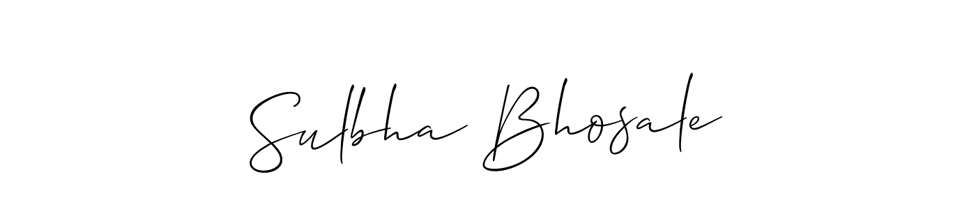 Make a short Sulbha Bhosale signature style. Manage your documents anywhere anytime using Allison_Script. Create and add eSignatures, submit forms, share and send files easily. Sulbha Bhosale signature style 2 images and pictures png