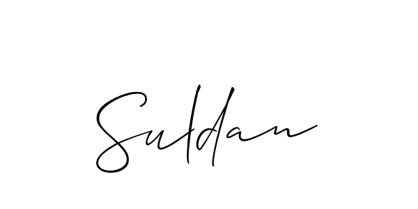 Suldan stylish signature style. Best Handwritten Sign (Allison_Script) for my name. Handwritten Signature Collection Ideas for my name Suldan. Suldan signature style 2 images and pictures png
