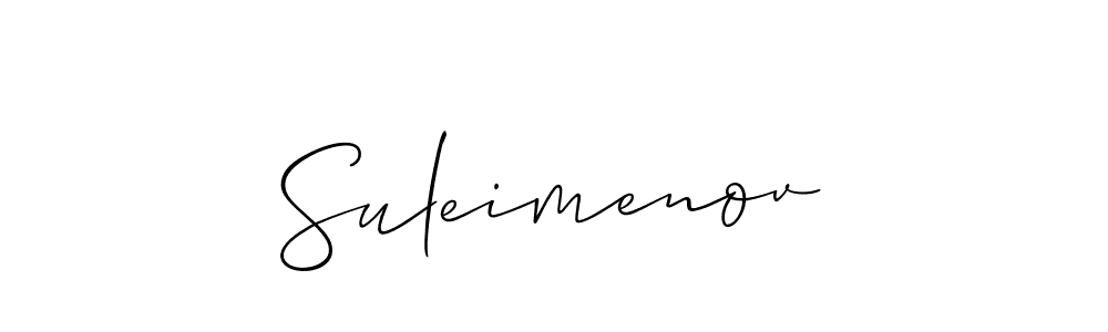 Make a beautiful signature design for name Suleimenov. Use this online signature maker to create a handwritten signature for free. Suleimenov signature style 2 images and pictures png