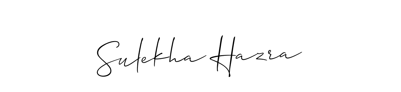 Use a signature maker to create a handwritten signature online. With this signature software, you can design (Allison_Script) your own signature for name Sulekha Hazra. Sulekha Hazra signature style 2 images and pictures png