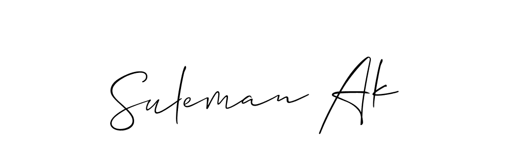 How to Draw Suleman Ak signature style? Allison_Script is a latest design signature styles for name Suleman Ak. Suleman Ak signature style 2 images and pictures png