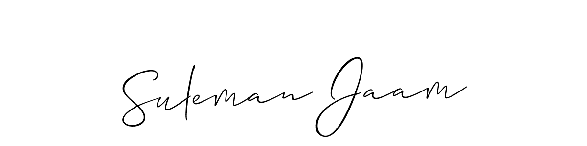 if you are searching for the best signature style for your name Suleman Jaam. so please give up your signature search. here we have designed multiple signature styles  using Allison_Script. Suleman Jaam signature style 2 images and pictures png