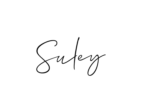 How to make Suley signature? Allison_Script is a professional autograph style. Create handwritten signature for Suley name. Suley signature style 2 images and pictures png