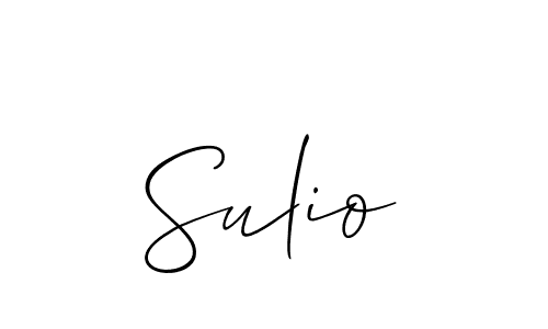 How to Draw Sulio signature style? Allison_Script is a latest design signature styles for name Sulio. Sulio signature style 2 images and pictures png