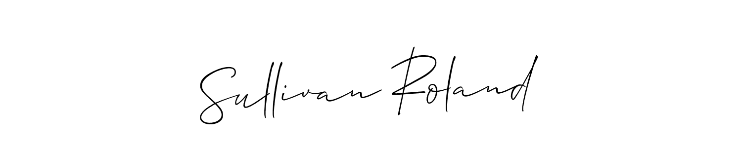 Create a beautiful signature design for name Sullivan Roland. With this signature (Allison_Script) fonts, you can make a handwritten signature for free. Sullivan Roland signature style 2 images and pictures png