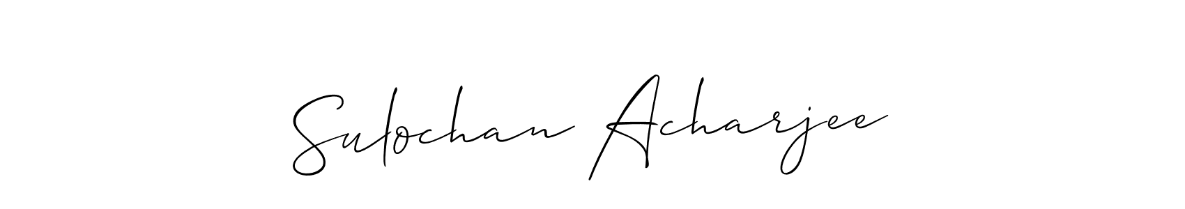 Also You can easily find your signature by using the search form. We will create Sulochan Acharjee name handwritten signature images for you free of cost using Allison_Script sign style. Sulochan Acharjee signature style 2 images and pictures png