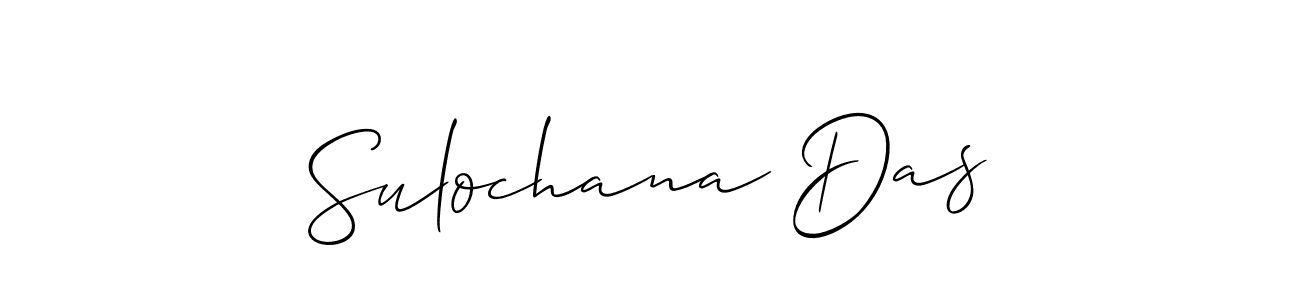You should practise on your own different ways (Allison_Script) to write your name (Sulochana Das) in signature. don't let someone else do it for you. Sulochana Das signature style 2 images and pictures png