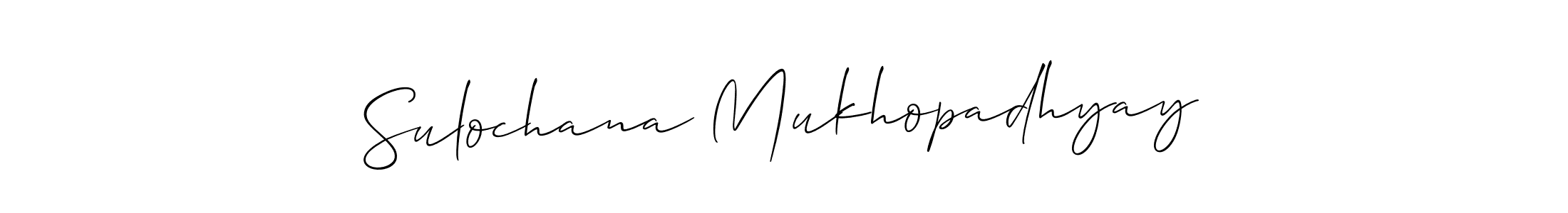 Once you've used our free online signature maker to create your best signature Allison_Script style, it's time to enjoy all of the benefits that Sulochana Mukhopadhyay name signing documents. Sulochana Mukhopadhyay signature style 2 images and pictures png