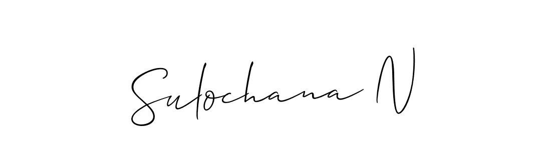 This is the best signature style for the Sulochana N name. Also you like these signature font (Allison_Script). Mix name signature. Sulochana N signature style 2 images and pictures png